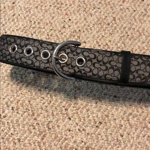 Black coach belt